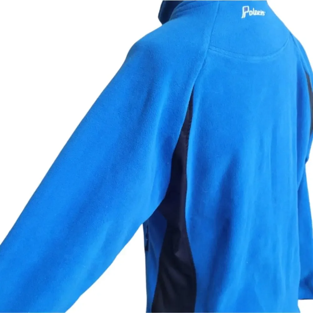Polaris Far Infrared Fleece Jacket NWT Size Medium Electric Blue - Picture 4 of 8